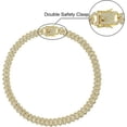 thumbnail image 5 of Cuban Link Chain for Men Women Iced Out Silver/Gold/Rose Gold Miami Cuban Necklace Bling Diamond Chain Hip Hop Jewelry with Gift Box, 5 of 7