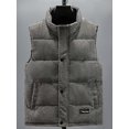 thumbnail image 5 of Autumn Winter Vest Men 2023 New Fashion Warm Cotton Padded Sleeveless Jacket Men Casual Stand Collar Solid Color Waistcoat, 5 of 5