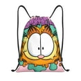 thumbnail image 1 of Pofeuu Garfield for Water-Resistant 210D Drawstring Bag Compact Foldable Design Gym Yoga Travel Essentials Lightweight Carryall-Small, 1 of 6
