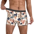 thumbnail image 2 of Cauagu Watercolor Plants Print Boxer Briefs for Men,Comfortable Breathable Men's Underwear Moisture Wicking Underpants -Small, 2 of 8