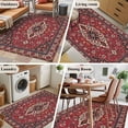 thumbnail image 5 of Area Rugs for Living Room Bedroom, Boho Aztec 4'x6' Rug Washable Carpet Runner Indoor Outdoor, Country Bohemian Southwest Ethnic Motifs Non Slip Accent Floor Mats Rug for Kitchen, Office, 5 of 8