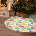 thumbnail image 5 of Balery Colorful Snails Printed Christmas Tree Skirt , Merry Christmas Party Christmas Tree Decoration,Adjustable Tree Skirt-30", 5 of 6
