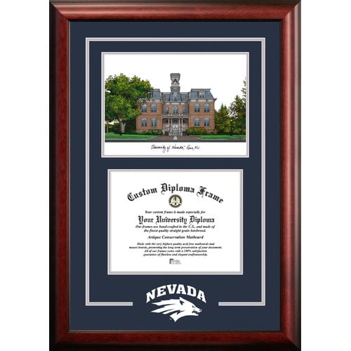 Campus Images NV998SG Nevada Wolf Pack Spirit Graduate Diploma Frame, 8.5" x 11"