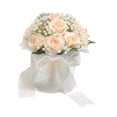 thumbnail image 4 of Ramo de novia para dama de honor con flores artificiales 8 Champán, 4 of 9