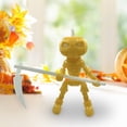thumbnail image 4 of Xihbxyly Adorno de Calabaza de Halloween, Efecto Brillante En La Oscuridad, Diseño Que Cambia de Color, Decoración Espeluznante, Decoración Festiva para El Hogar, Juguete Articulado, Material Plástic, 4 of 4
