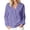 Purple, variant on Smsaxvxz Sweatshirt for Women Casual Solid Henley V-Neck Long Sleeve Pullover with Kangaroo Pocket Blue 2XL