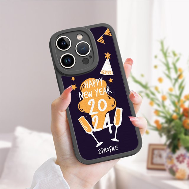 Agregue un toque de alegría a su iPhone con esta funda para teléfono de TPU creativa y minimalista con estampado de dibujos animados