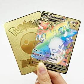 Champions Path Rainbow Charizard VMAX Custom Gold Metal Pokemon Card