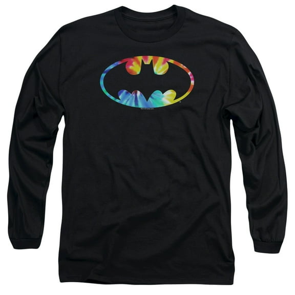 Batman - Tie Dye Batman Logo - Long Sleeve Shirt - X-Large
