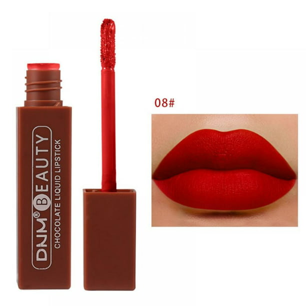 Waterproof Lip Gloss Deep Dark Red Girl Wear Smooth Soft Reach Matte Liquid Non-Stick - Walmart.com