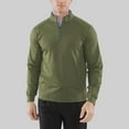 thumbnail image 7 of Summer Savings WTXUE Sweatshirts & Hoodies Long Sleeve, Zip Mock Neck Shirts for Men Mens Quarter Zip Pullover Shirt Pullover Performance Quarter Zip Solid, Athleisure for Men Green L, 7 of 7