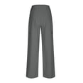 thumbnail image 6 of Wenyuyu Women's Palazzo Pants with Pockets Lounge Wide Leg High Waisted Trousers Flowy Solid Color Y2K Cargo Trousers, 6 of 8