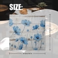 thumbnail image 2 of Bahomeck Napkins Set Of 4 Reusable Washable Square Fabric Dining Table Napkins Weddings Party Dinner Decor,18*18 Inch,Handpainted Blue Cosmos Flowers On White Wood Panel Wall, 2 of 3