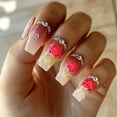 thumbnail image 4 of Juego de 9 placas para estampar uñas con temática floral: girasoles, rosas, tulipanes y ramos. Incluye estampador y raspador., 4 of 7