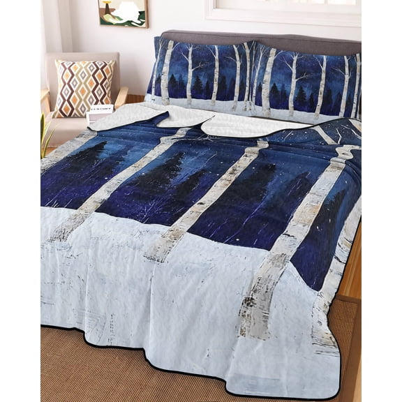 King Size Down Alternative Comforter, Lightweight Comforter Quilt Bedding Set with Pillow Shams All Seasons Bed Comforter Duvet Insert 96"x106"