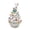White, variant on JHEHF Easter Ceramic Bunnies Tree Decorations 5.9 Inch Lighted Sculpture with Colorful LED Lap Ornament Spring Home Bedroom Home Table Decor Gifts