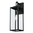 thumbnail image 3 of 21.8 inch Outdoor Wall Light Matte Black with Clear Glass Shade （2-pack ）, 3 of 8