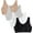 Black, variant on Women's Tank Style Cotton Sports Bra 4-Pack, Size 34-50