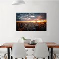 thumbnail image 3 of 1pc, New York City Sunset View Wall Poster, Modern Wall Canvas, Canvas Painting For Living Room Sofa Backdrop Bedside Decoration, Home Decor, 15.7*23.6in, Frameless, 3 of 4