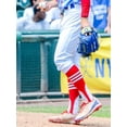 thumbnail image 2 of Striped Baseball Stirrups Pattern B (Gold/White, Medium), 2 of 2