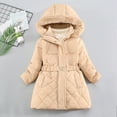 thumbnail image 2 of Girls Winter Clothes Girls Jacket Toddler Boys Girls Winter Coat Hooded Jacket Wear Thicken Windproof Zipper Warm Outwear, 2 of 7