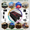 thumbnail image 4 of 4000W Car Inverter Converter LCD Display Voltage Transformer Car Adapter Modified Sine Wave Charge Converter ,Easy to Use, 4 of 7