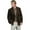Brown, variant on Mens Leather Wear Western Blazer- Black Lamb- Size 44