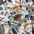 thumbnail image 7 of Ambesonne Owl Valance & Curtain, Scandinavian Style Birds Art, 55"x24", Burnt Orange and Slate Blue, 7 of 7