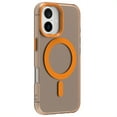 thumbnail image 2 of for iPhone 16 Plus Case Compatible with Magsafe, iPhone 16 Plus Phone Case, Translucent Matte Back Slim Magnetic Case Military-Grade Protection Shockproof for iPhone 16 Plus - Orange, 2 of 5