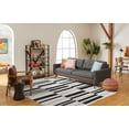 thumbnail image 3 of SAFAVIEH Natura Qendro Striped Area Rug, Ivory/Black, 6' x 9', 3 of 9