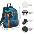 thumbnail image 2 of Disketp Modern Style Blue Parrot Mochila Ligera e Impermeable, Mochila de Día Resistente para Viajes, Senderismo y Uso Diario para Hombre y Mujer, 2 of 7