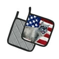 thumbnail image 2 of Caroline's Treasures Schnauzer Patriotic Pair of Pot Holders, 2 of 3