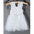 thumbnail image 3 of URMAGIC Kids Baby Girls Sleeveless Lace Beaded Flower Tutu Princess Wedding Dress,2-7Y, 3 of 10