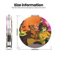 thumbnail image 3 of Qekee Scooby-Doo Print Compact Makeup Mirror Folding Mini Pocket Mirror Portable Hand Mirror Double-Sided 2 x 1x Magnification for Woman Girls-Round Shape, 3 of 9