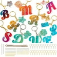 thumbnail image 1 of Mocoosy 182Pcs Reversed Silicone Alphabet Resin Molds Kit, Fancy Letter & Ornament Molds Epoxy Resin Casting Molds Resin Keychain Making Set with 1 Hand Drill 2 Drill Bits 30 Key Rings 100 Screw Pins, 1 of 8
