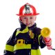 thumbnail image 3 of ColoMX Sombrero de bombero para niños, casco de bombero para Cosplay, accesorio de disfraz de bombero, sombrero de plástico, 2 uds., 3 of 8