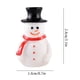 thumbnail image 3 of Fiudx Figuras de Muñeco de Nieve Navideño, Mini Adornos de Resina, Artesanía Pintada a Mano, Base Plana para Exhibir Fácilmente, Adornos Diy para Árboles de Navidad, Medias y Casas de Muñecas, Paquet, 3 of 3