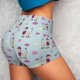 thumbnail image 4 of Balery Poodle Dog Pantalones cortos de entrenamiento estampados para mujer, sin costuras, ajustados, para gimnasio, yoga, correr, deportes, ejercicio activo, fitness.-Large, 4 of 8