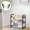 thumbnail image 4 of Zapatero, organizador de zapateros, zapatero de cuatro niveles, uso diario, dormitorio, armario, entrada, dormitorio, zapatero de plástico, 4 of 6