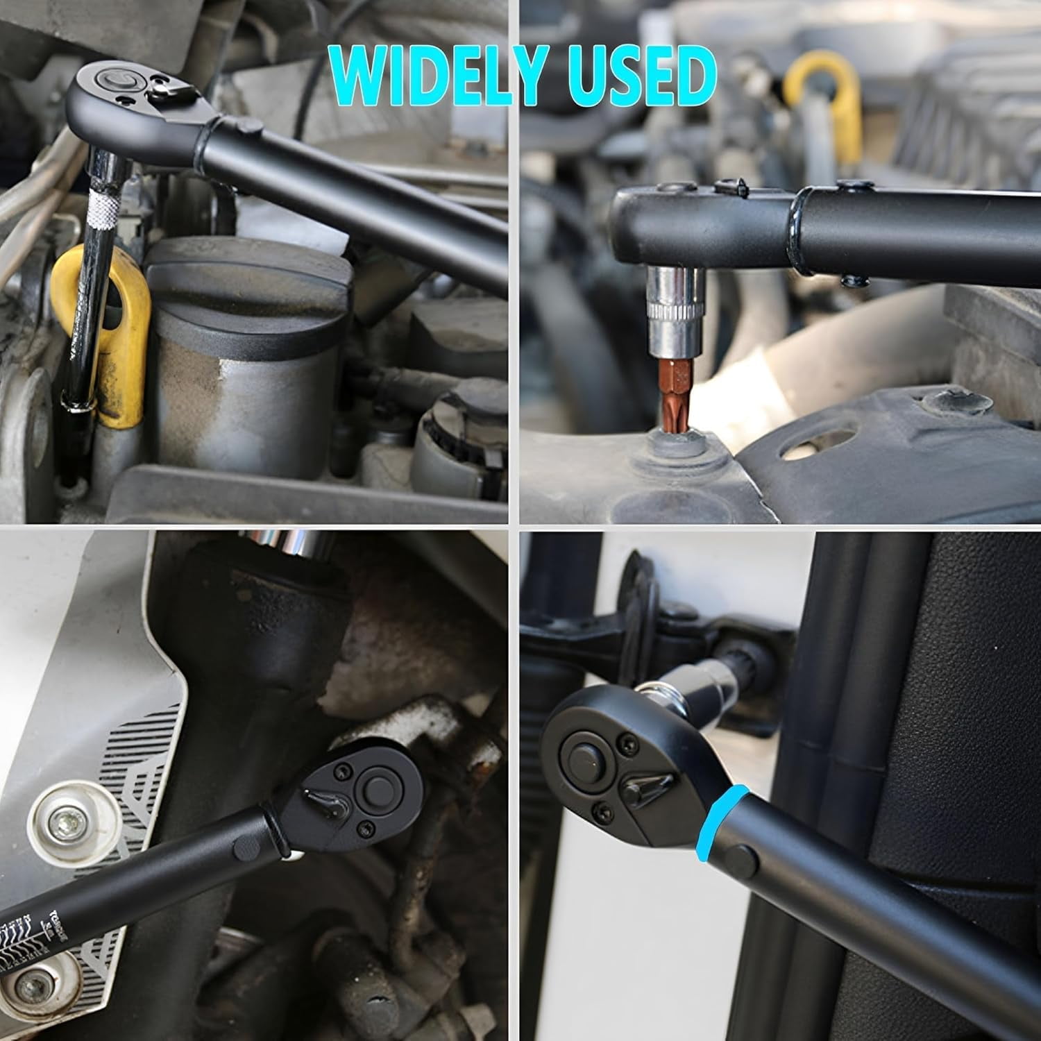 3/8 Inch Torque Wrench, 10-60N·m/7.37-44.27ft·lb, Dual-Direction Adjustable 72 Tooth, Torque Wrenches for Precision Work