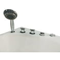 thumbnail image 4 of EAGO AM175-L 5'' White Acrylic Corner Whirlpool Bathtub - Drain on Left, 4 of 11