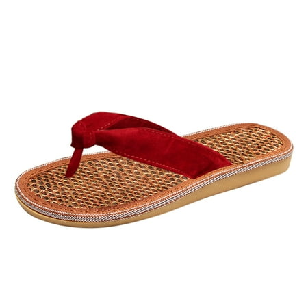 

Cathalem Pinch Toe Summer Women Fashion Sandals Lace Up Sandal With Open Toe Slingback Sandals Summer Strappy Flat Red 37