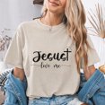 thumbnail image 4 of Jollimate Jesus Loves Me Graphic Tee, Christian Shirt for Women, Religious Faith Gift for Her, 4 of 6