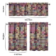 thumbnail image 6 of Boho Kitchen Curtains for Windows – Rustic Tribal Floral Print Cafe Curtains, Vintage Bohemian Geometric Panels for Home Décor, 6 of 6