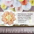 thumbnail image 3 of Billuyoard Flores de papel Decoraciones florales para la pared Telón de fondo decorativo Flor de la boda para la decoración de la fiesta de aniversario Artesanía Melocotón 30cm Billuyoard HA060500-16, 3 of 6