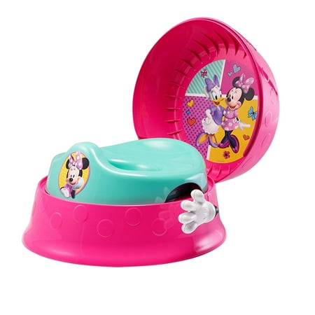Disney 3-in-1 Potty System, Minnie Mouse, 3-in-1: system on floor, seat can be used on household toilet, stepstool By The First Years