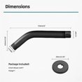 thumbnail image 5 of Brazo de ducha de extensión 6 pulgadas yuxing montaje en pared color negro, 5 of 5