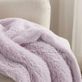 thumbnail image 3 of Soft Lavender Twin Blanket for Bed, Fluffy Fuzzy Blankets Twin Size for Couch, Sofa, Cozy Plush Sherpa Fleece Faux Fur Blanket, Thick Warm Christmas Blanket Gifts for Women, Men, 60x80, 3 of 16