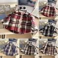 thumbnail image 6 of JUMEYU Boys Shirts Button Toddler Boys Flannel Plaid Printed Coat Collar Button Down Jacket Kids Casual Outwear with Pocket Jacket Size 10-11 (Red,10-11 Years), 6 of 9