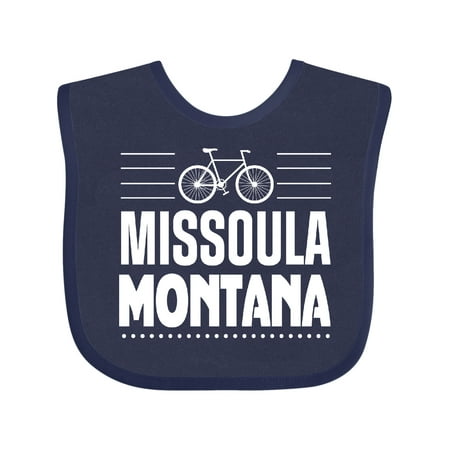 

Inktastic Missoula Montana Biking Gift Baby Boy or Baby Girl Bib